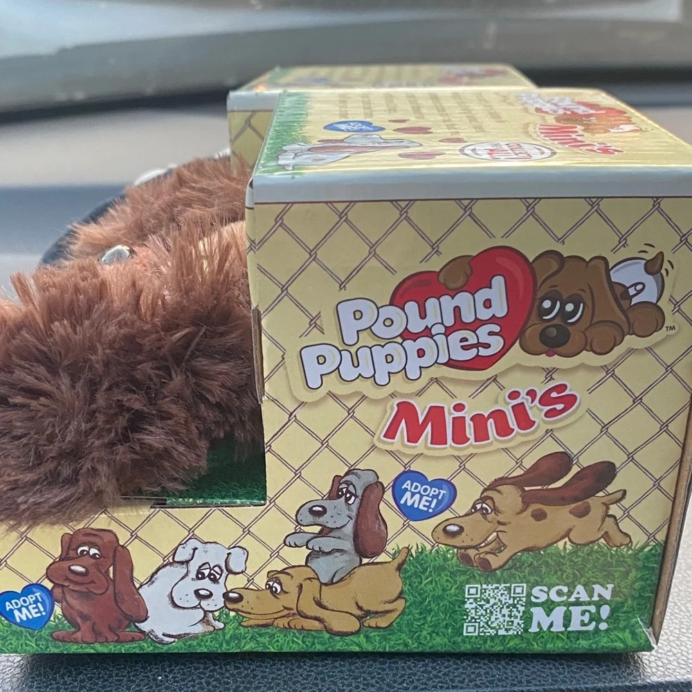 Pound Puppy’s Minis Plush toy Set - Black and Brown dog cute retro toys - Picture 4 of 6